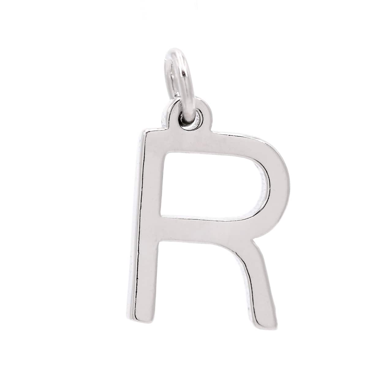 12 Pack: Sterling Silver Alphabet Charm by Bead Landing™